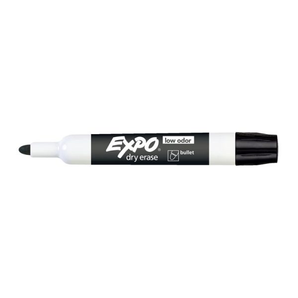 EXPO White Board Marker Blt Tip Black Color Box of 12