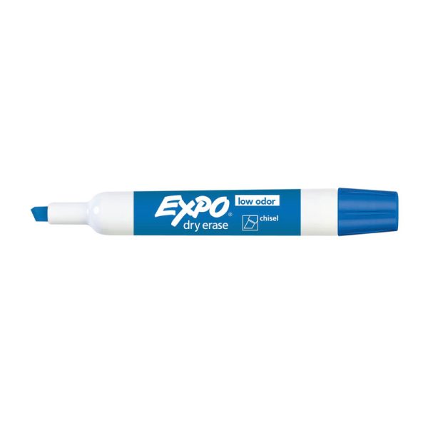 EXPO White Board Marker Chisel Tip Blue Color Box of 12