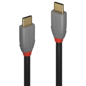 LINDY .5m USB C 5A PD Cable Anthra Line