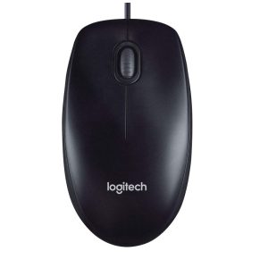 Logitech M90 USB Wired Optical Mouse 1000 DPI for PC Laptop Mac Full Size Comfort smooth moverL