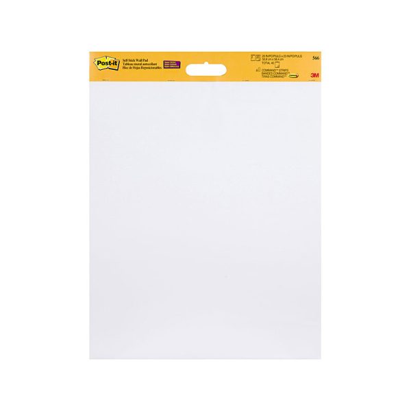 POST-IT Wall Pad 566 White Pack of 2