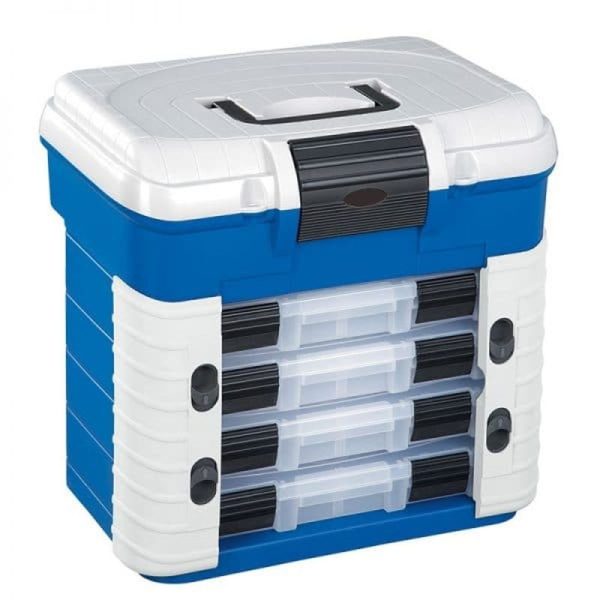 Plastica Panaro 501F Superbox 4 Tray 420 X 303 X 400 Mm – Blue