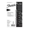 SHARPIE Met Permanent Marker Bullet Tip Black Pack 4