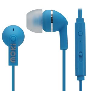 MOKI Noise Isolation Earbuds with microphone & control