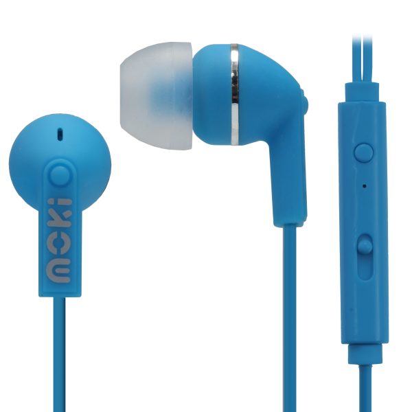 MNoise Isolation Earbuds with microphone & control – BLUE