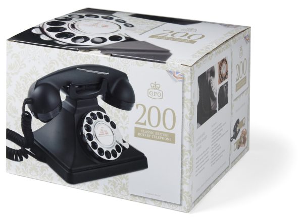 Gpo Retro Gpo 200 Rotary Telephone – Black