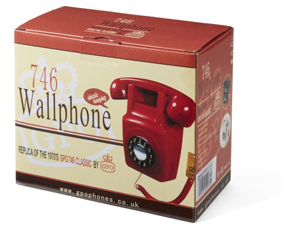 Gpo Retro Gpo 746 Wall Mounted Push Button Telephone – Ivory