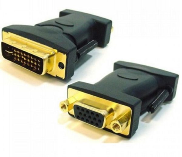 DVI to VGA Adapter Converter 24+5 pins Male to 15 pins Female Gold Plated