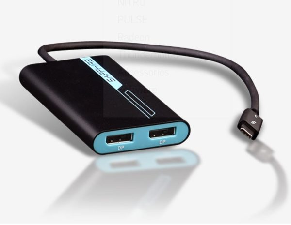 SAPPHIRE Thunderbolt 3 to Dual DP Active Adapter, USB-C, 40 Gbps, Charging, Improves External Graphics, 4K in 30 Seconds, Superfast Storage (VCS-)