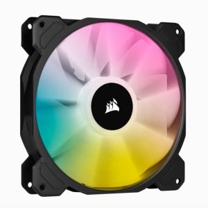 CORSAIR SP140 RGB ELITE, 140mm RGB LED Fan with AirGuide, Single Pack.