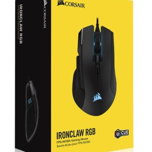CORSAIR IRONCLAW RGB, FPS/MOBA 18,000 DPI Gaming Mouse