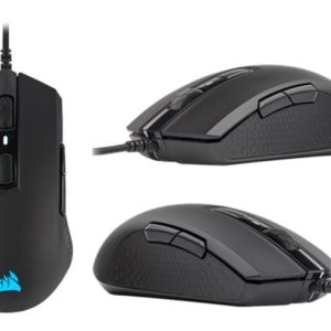 Corsair M55 RGB PRO Ambidextrous Multi-Grip Gaming Black Mouse, 200-12,400 DPI, ICUE Software. s