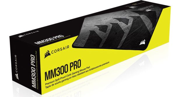 Corsair MM300 PRO Premium Spill-Proof Cloth Gaming Mouse Pad  Medium – 360mm x 300mm x 3mm, Graphic Surface