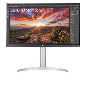 LG 27' IPS 5ms 4K UHD HDR400 FreeSync 3-Side Borderless Monitor w/ArcLine HAS - HDMI,DP, USB Type-C, Speaker, VESA 100mm, Height Adjustable