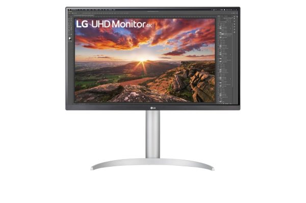 LG 27′ IPS 5ms 4K UHD HDR400 FreeSync 3-Side Borderless Monitor w/ArcLine HAS – HDMI,DP, USB Type-C, Speaker, VESA 100mm, Height Adjustable
