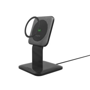 FORCE TECHNOLOGY Snap+ Wireless Charging Stand - Black 401307935, 15W MagSafe Compatible, Stand Functionality, Accurate Placement, Fast Charge 15W