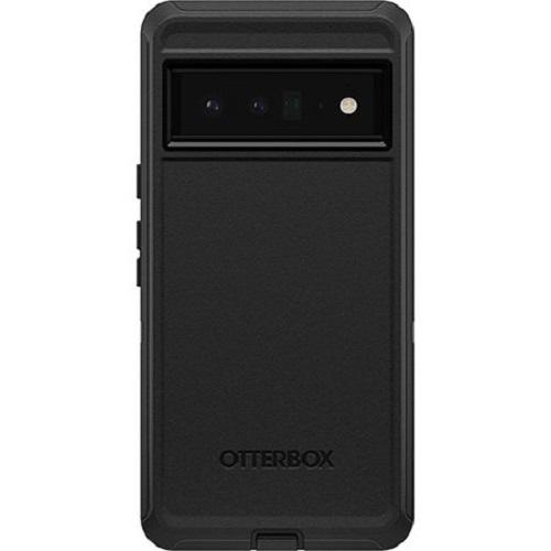 OTTERBOX Google Pixel 6 Pro Defender Series Case – Black (77-84055), Multi-Layer defense, 4x Military standard, Holster Kickstand, Port protection