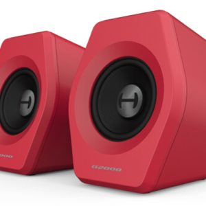 EDIFIER G2000 Gaming 2.0 Speakers System - Bluetooth V4.2/ USB Sound Card/ AUX Input/RGB 12 Light Effects/ 16W RMS Power Red