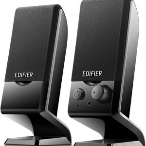 Edifier M1250 2.0 USB Powered Compact Multimedia Speakers - 3.5mm AUX/Flat Panel Design Satellites/Built in Power/Volume controls/Black