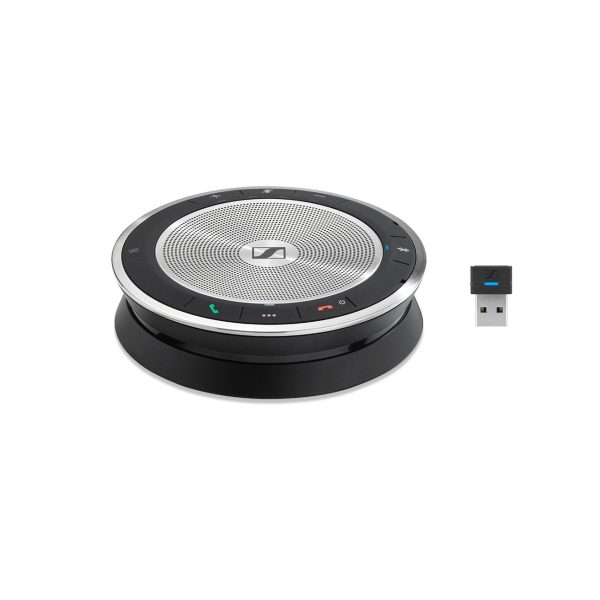 SENNHEISER l Sennheiser Bluetooth speakerphone for up to 8 people, USB-C and USB-A connectivity plus Bluetooth. Voice activation compatible. BTD USB d