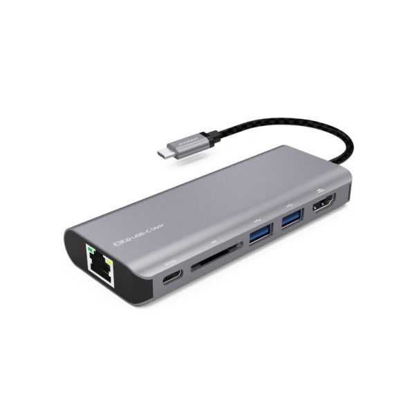 MBEAT ‘Elite’ USB Type-C Multifunction Dock – USB-C/4k HDMI/LAN/Card Reader/Aluminum Casing/Campatible with MAC/Desktop PC Notebook Laptop Devices