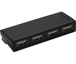 TARGUS 4-Port USB Hub Black – Compatible with PC and MAC