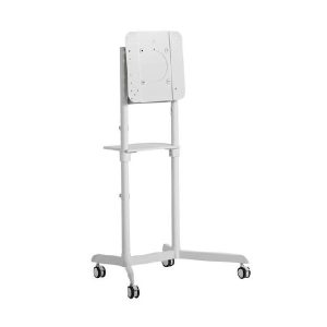 Atdec TV Cart White Mobile w/Rotation Supports Up To 70