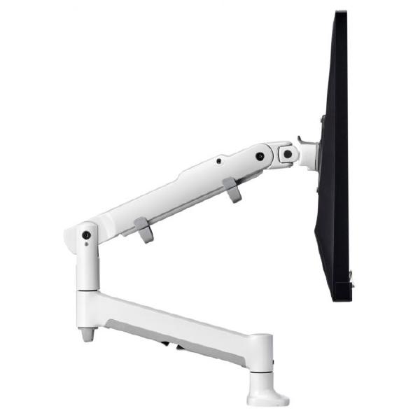 Atdec AWM Single monitor arm solution – 618mm dynamic arm – 0-9 kg – single base – bolt – white