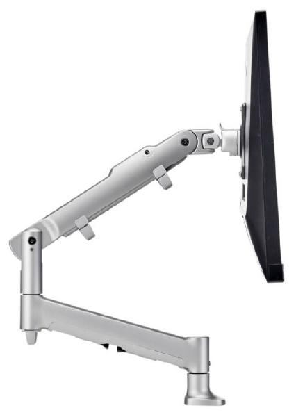 Atdec AWM Single monitor arm solution – 618mm dynamic arm – 0-9 kg – single base – F Clamp – silver