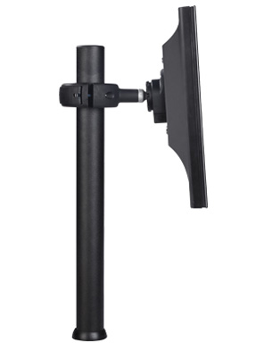 Atdec Spacedec Display Donut Pole 420mm Black – Single monitor or POS display mount – includes one QuickShift Donut