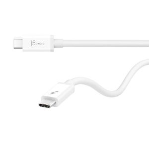 J5create JTCX02 Thunderbolt 3 Cable 100cm - USB-C to USB-C, Up to 20 Gbps, Max 100 Watts/5 Amps