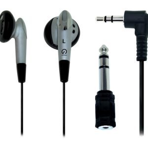 Shintaro Stereo Earphone Kit with 3.5mm to 6.5mm adapter