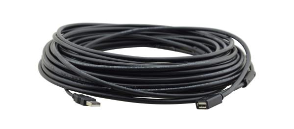 Kramer CA-UAM/UAF USB Active Extender Cable 10.70m (35ft) – USB 2.0 High Speed (480Mbps) Standard.