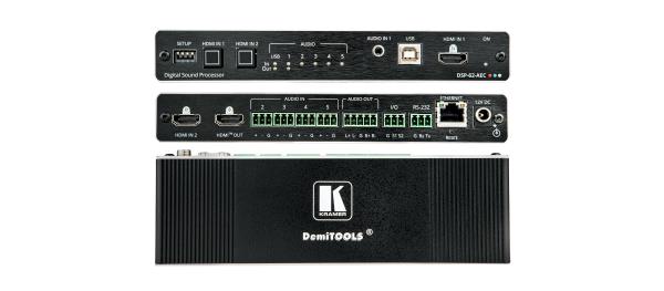 Kramer DSP-62-AEC 6x2 PoE Audio Matrix with DSP and AEC Audio DSP