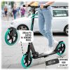 Pulse Kick Push Commuter Scooter Teen Adult Aqua