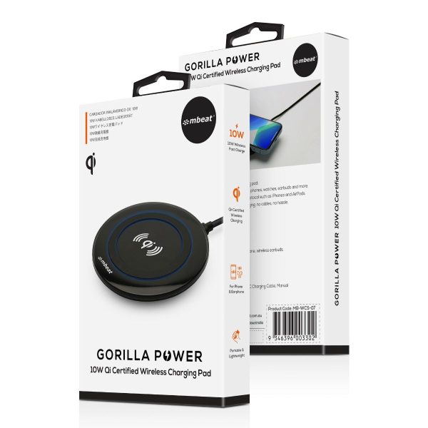 Gorilla Power 10W Qi Certified Wireless Charging Pad