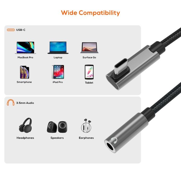 mbeat Elite USB-C to 3.5 Audio Adapter – Space Grey