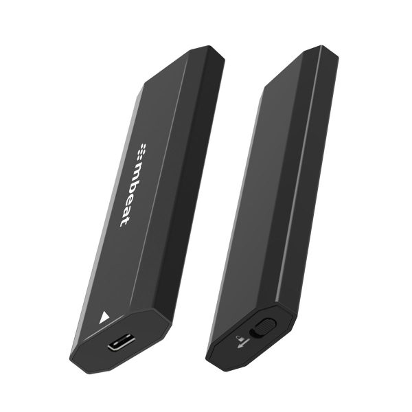 mbeat Elite USB-C to M.2 SSD Enclosure (M-Key, B+M Key) – Matte Black