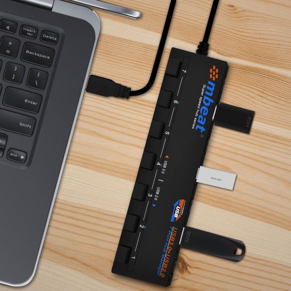7-Port USB 3.0 and USB 2.0 Hub Manager With Switches