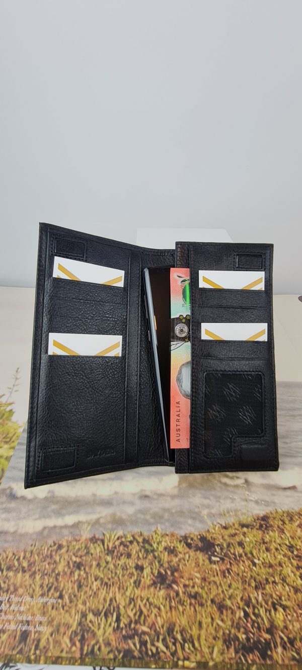 Leather Phone Wallet – Black