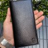 Leather Phone Wallet – Black