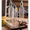 4PCS 500ml Olive Oil Vinegar Pourer Dispenser Cooking Glass Bottle Kitchen Tools