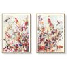 40cmx60cm Coming Spring 2 Sets Gold Frame Canvas Wall Art