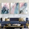 40cmx60cm Colorful Ink Abstract 3 Sets Gold Frame Canvas Wall Art