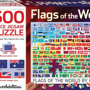 Flags of the World by Colour 500 Piece Jigsaw Puzzle