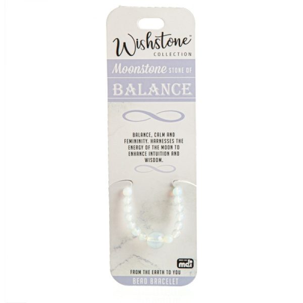 Wishstone Collection Moonstone Bead Bracelet
