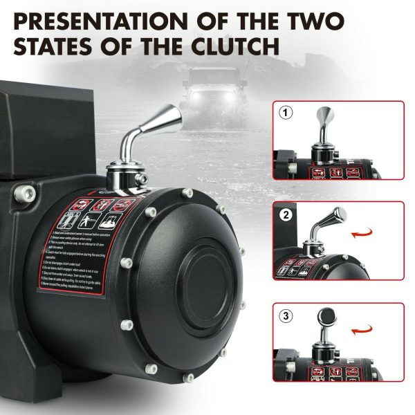 Electric Winch 12000LBS/5454KGS Steel Cable 12V Wireless Remote Offroad