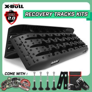 Recovery tracks Sand Trucks Offroad With 4PCS Mounting Pins 4WDGen 2.0 – Black