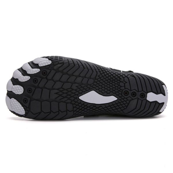 Men Women Water Shoes Barefoot Quick Dry Aqua Sports Shoes – Black Size EU39 = US6