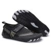 Men Women Water Shoes Barefoot Quick Dry Aqua Sports Shoes – Black Size EU44 = US9
